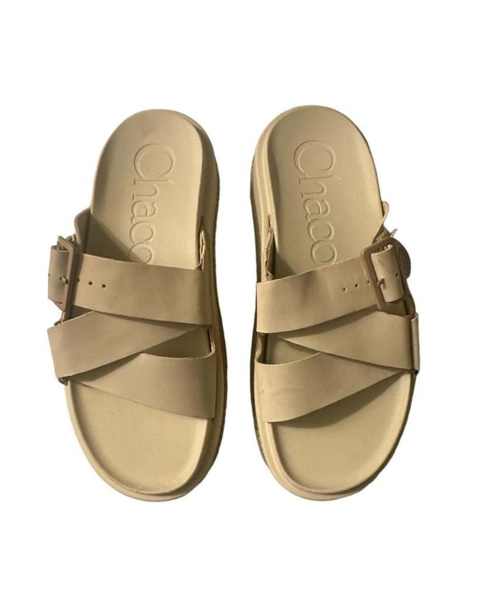 Chaco Townes Slide Sandal Angora Nubuck Beige